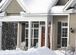 Beautiful Home Covered in a Blanket of snow