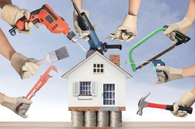 hands with tools in them for a home renovation